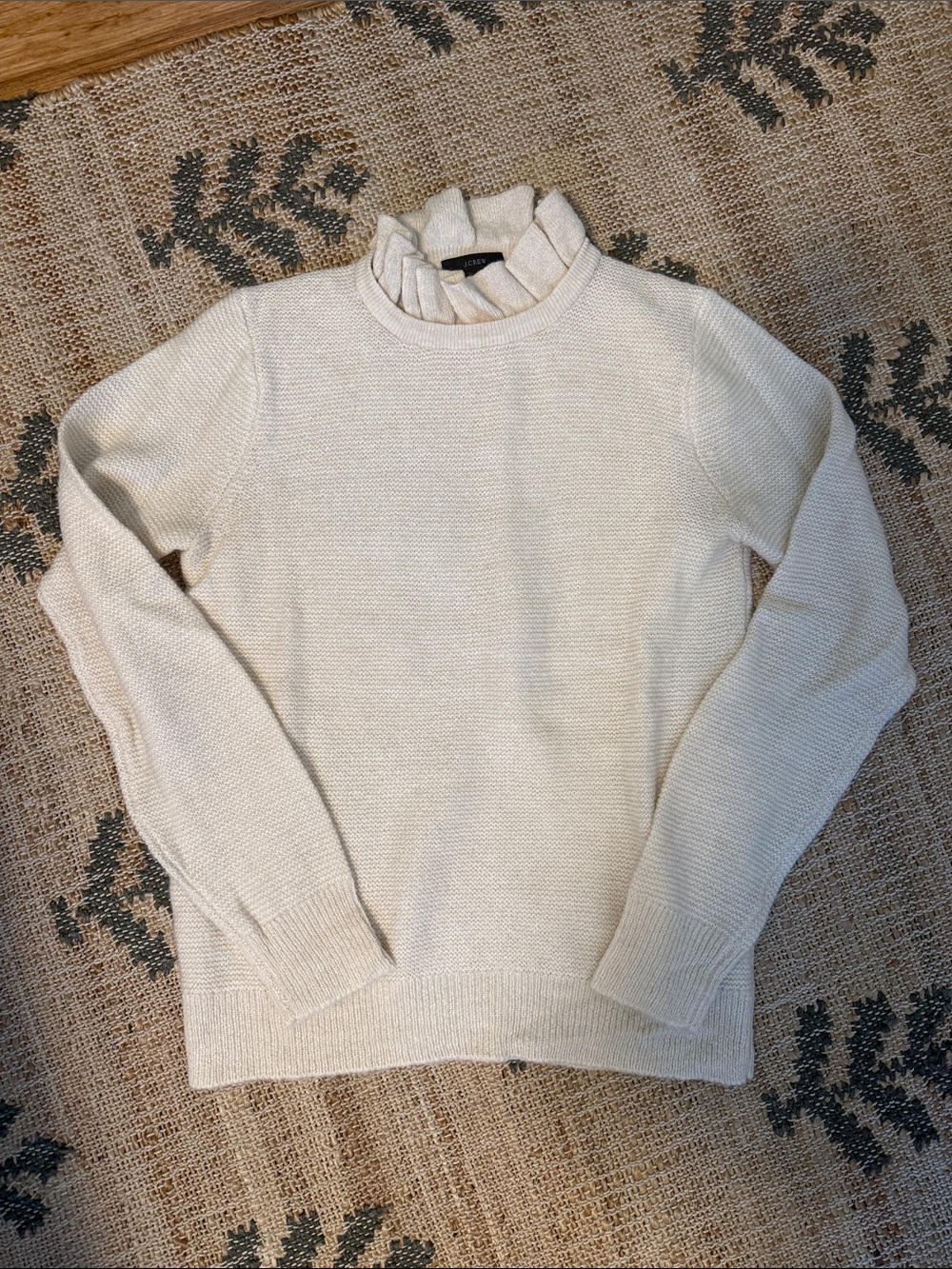 J. Crew Ruffle Neck Sweater